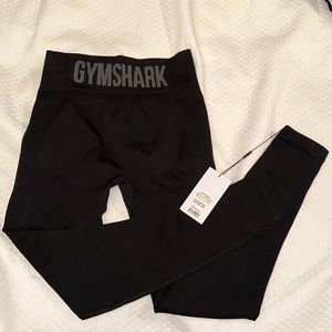 Gymshark high waisted leggings black/charcoal Medium